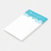 Friendly Skies | Piloot en luchtvaart Post-it® Notes (Schuin)