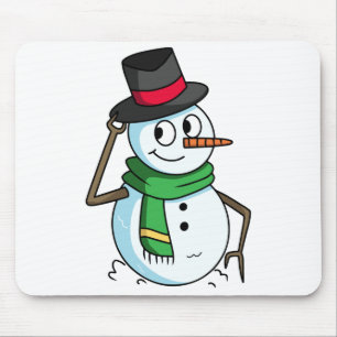 Friendly Snowman Muismat