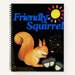 Friendly Squirrel verzamelt noten Notitieboek