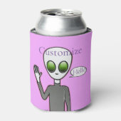 Friendly Waving Alien Thunder_Cove Blikjeskoeler (Blikje Voorkant)