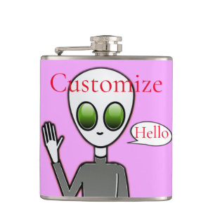 Friendly Waving Alien Thunder_Cove Heupfles