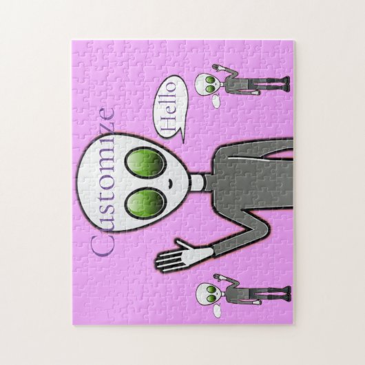 Friendly Waving Alien Thunder_Cove Legpuzzel (Verticaal)