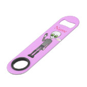 Friendly Waving Alien Thunder_Cove Speed Flessenopener (Voorkant Gekanteld)