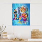 FriendPoisson mignon poster avec poisson (Cuisine)