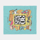 FRIENDS™ | 30 jaar grafisch Fleece Deken (Voorkant (Horizontaal))
