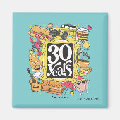 FRIENDS™ | 30 jaar grafisch Magneet (Voorkant)