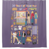 FRIENDS™ | 30 jaar vriendschap Douchegordijn (Voorkant)