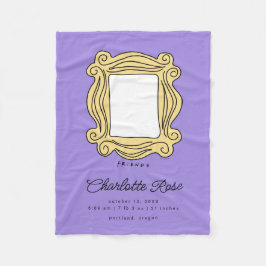 FRIENDS™ Afbeelding Lijst | Nieuwe babygeboortelas Fleece Deken