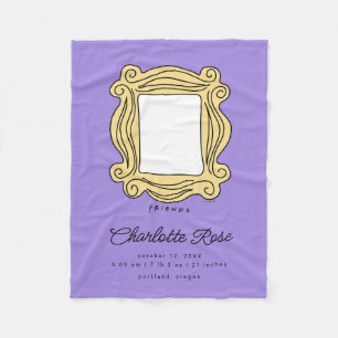 FRIENDS™ Afbeelding Lijst Nieuwe babygeboortelas Fleece Deken