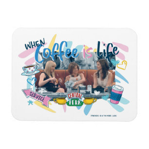 FRIENDS™ Als koffie het leven is Magneet