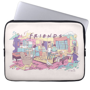 FRIENDS™ Appartement Cartoon Laptop Sleeve
