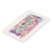 FRIENDS™ | Appartement Cartoon Magneet (Linkerzijde)