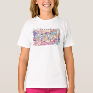 FRIENDS™ Appartement Cartoon T-shirt
