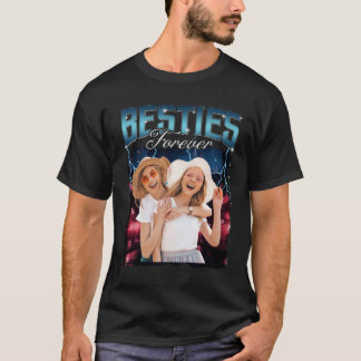 Friends Besties Bootleg Rap Retro Custom Photo T-shirt