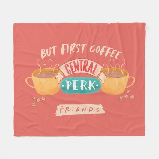 FRIENDS™ | But First Coffee - Central Perk Fleece Deken (Voorkant (Horizontaal))