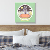 FRIENDS™ | Cartoon fontain Canvas Afdruk (Insitu (Slaapkamer))