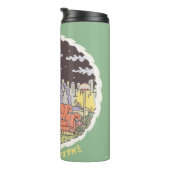 FRIENDS™ | Cartoon fontain Thermosbeker (Geroteerd rechts)