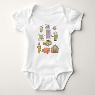 FRIENDS™ Cartoon Pictogrammen Grafisch 1 Romper
