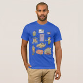 FRIENDS™ | Cartoon pictogrammen Grafisch 2 T-shirt (Voorkant volledig)