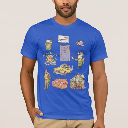 FRIENDS™ | Cartoon pictogrammen Grafisch 2 T-shirt (Voorkant)
