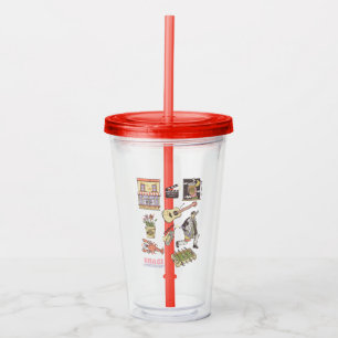 FRIENDS™ Cartoon pictogrammen Grafisch Acryl Drinkbeker