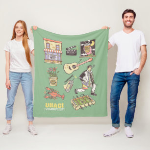 FRIENDS™ Cartoon pictogrammen Grafisch Fleece Deken