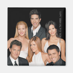 FRIENDS™ Cast in formeel dames- en herenavondkle Magneet