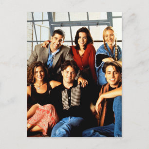 FRIENDS™ Cast zittend in Monica's appartement Uitnodiging Briefkaart