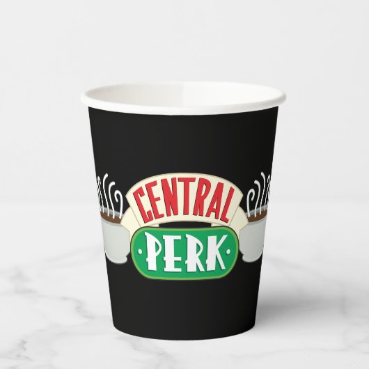 FRIENDS™ | Centraal-Perk Logo Papieren Bekers (Links)