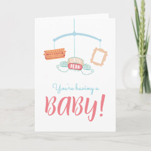 FRIENDS™   Centraal perk mobiel Baby shower Kaart