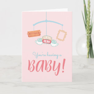 FRIENDS™ Centraal perk mobiel Baby shower Kaart