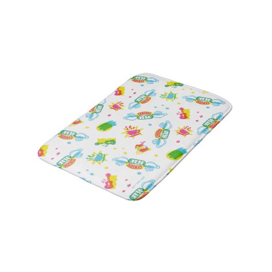 FRIENDS™ | Centraal Perk Neon Pattern Badmat (Gekanteld)