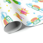 FRIENDS™ | Centraal Perk Neon Pattern Cadeaupapier (Rol Hoek)