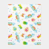 FRIENDS™ | Centraal Perk Neon Pattern Fleece Deken (Voorkant)
