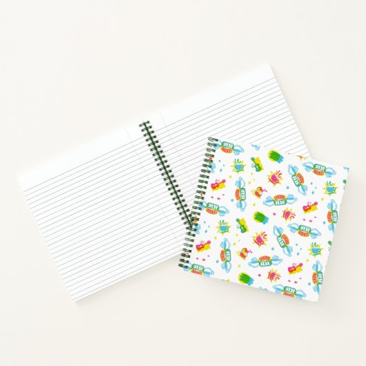 FRIENDS™ | Centraal Perk Neon Pattern Notitieboek (Binnen)