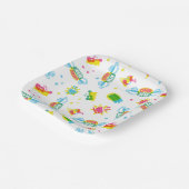 FRIENDS™ | Centraal Perk Neon Pattern Papieren Bordje (Gebogen)