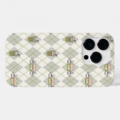 FRIENDS™ | Central Perk Argyle Patroon Case-Mate iPhone Case (Achterkant (horizontaal))