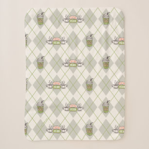 FRIENDS™ Central Perk Argyle Patroon Sherpa Deken