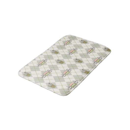 FRIENDS™ | Central Perk Argyle Pattern Badmat (Gekanteld)