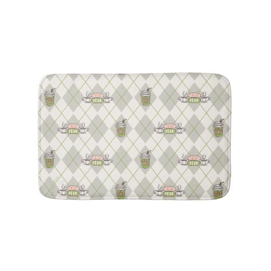 FRIENDS™ | Central Perk Argyle Pattern Badmat (Voorkant)