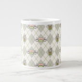 FRIENDS™ | Central Perk Argyle Pattern Extra Grote Beker (Voorkant)