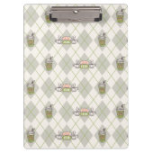 FRIENDS™ | Central Perk Argyle Pattern Klembord (Voorkant)