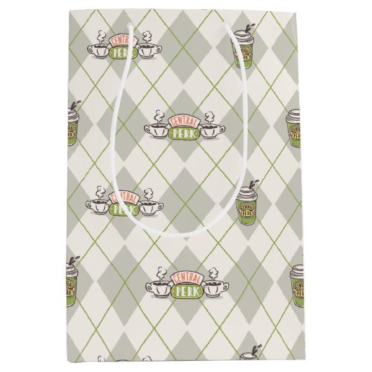 FRIENDS™ | Central Perk Argyle Pattern Medium Cadeauzakje (Voorkant)