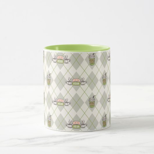 FRIENDS™ | Central Perk Argyle Pattern Mok (Midden)
