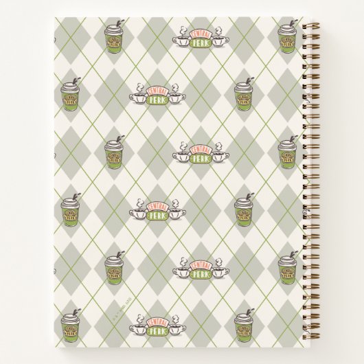 FRIENDS™ | Central Perk Argyle Pattern Notitieboek (Achterkant)