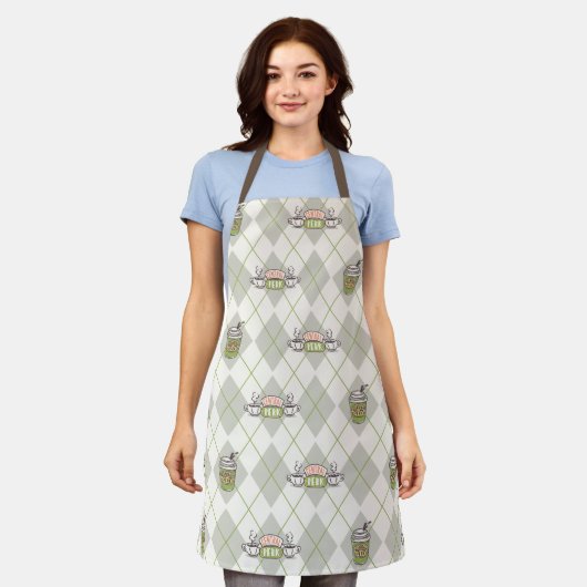 FRIENDS™ | Central Perk Argyle Pattern Schort (Gedragen)