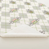 FRIENDS™ | Central Perk Argyle Pattern Sherpa Deken (3/4)