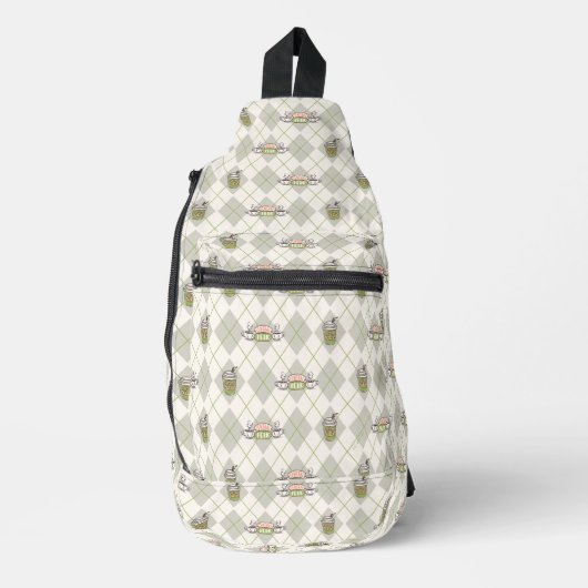 FRIENDS™ | Central Perk Argyle Pattern Sling Bag (Voorkant)