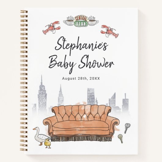 FRIENDS™ | Central Perk Bruiloftsfeest Gast Notitieboek (Voorkant)