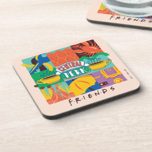 FRIENDS™   Central Perk Levendig Grafisch Bier Onderzetter